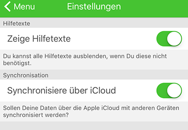 iCloud synchronization